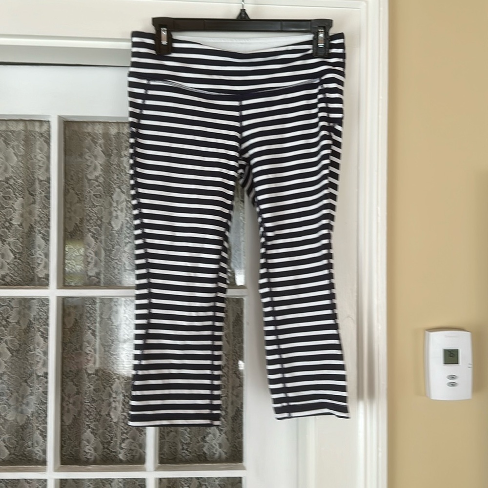 New Balance for J Crew striped leggings. Size medium